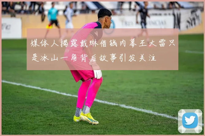 媒体人揭露戴琳借钱内幕王大雷只是冰山一角背后故事引发关注